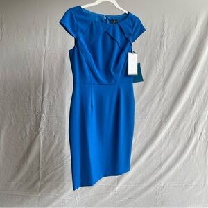 Adrianna Papell Royal Blue Mini Dress - Size 4 NWT Sample Sale